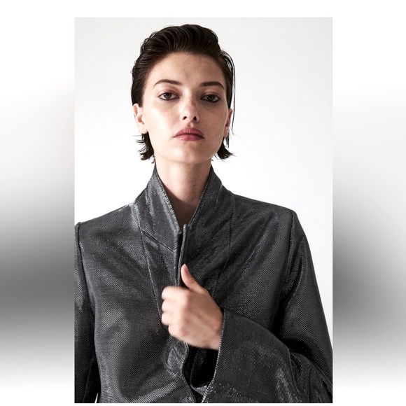 H&M SHIMMERING BLAZER - Picture 2 of 7